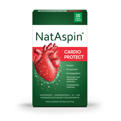 NATASPIN CARDIO PROTECT, 30 kapsulių paveikslėlis