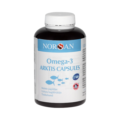 NORSAN OMEGA-3 ARKTIS, 120 kapsulių paveikslėlis