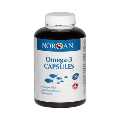 NORSAN OMEGA-3 CAPSULES, 120 kapsulių paveikslėlis