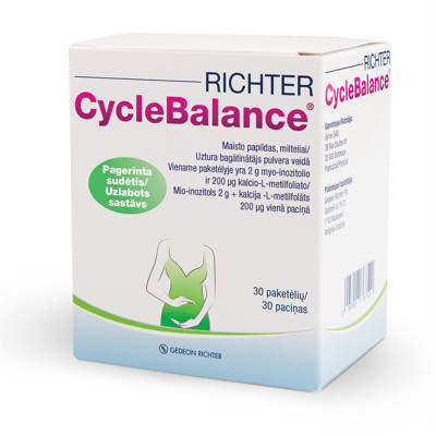 RICHTER CYCLEBALANCE, milteliai paketėlyje, 30 vnt. paveikslėlis