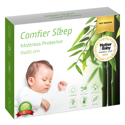 Comfier Sleep neperšlampanti paklodė, 51 x 85 cm.