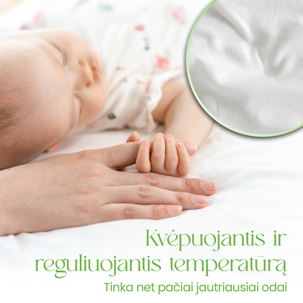 Comfier Sleep neperšlampanti paklodė, 51 x 85 cm.