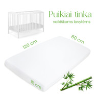 Comfier Sleep neperšlampanti paklodė,  60 x 120 cm.