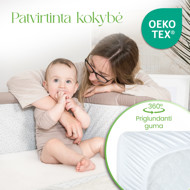 Comfier Sleep neperšlampanti paklodė,  60 x 120 cm.