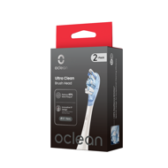 OCLEAN, elektrinio dantų šepetėlio Ultra Clean serijos baltos spalvos galvutės, 2 vnt. paveikslėlis