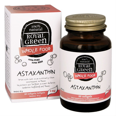 ROYAL GREEN ASTAKSANTINAS, 4 mg, 60 kapsulių paveikslėlis