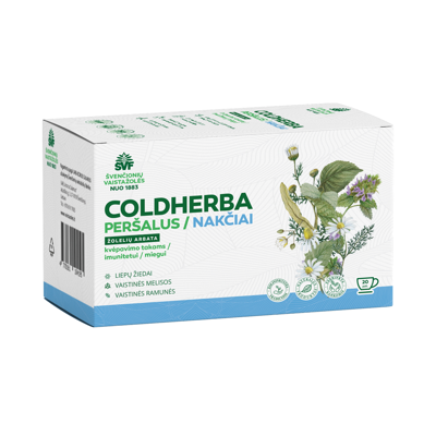 COLDHERBA nakčiai, vaistažolių arbata, 2g, N20  paveikslėlis