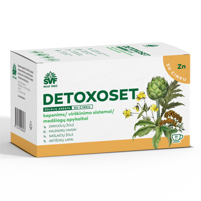 ACORUS DETOXOSET, 2 g, žolelių arbata, 20 vnt. paveikslėlis