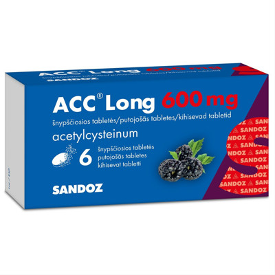 ACC LONG, 600 mg, šnypščiosios tabletės, N6 paveikslėlis