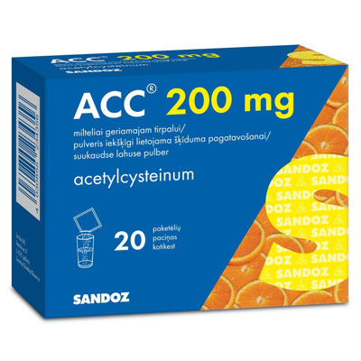 ACC, 200 mg, milteliai geriamajam tirpalui, N20  paveikslėlis