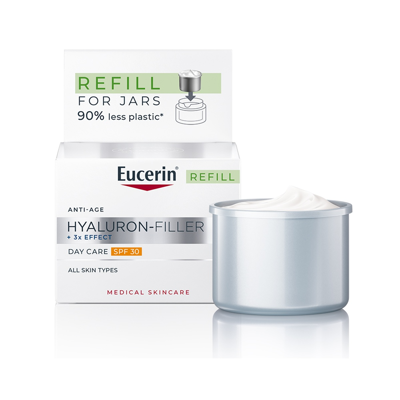 Eucerin Hyaluron-Filler + 3x Effect, dieninis kremas, SPF 30, papildymas, 50ml paveikslėlis