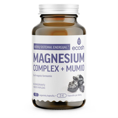 ECOSH MAGNESIUM COMPLEX+ MUMIO, 90 kapsulių paveikslėlis