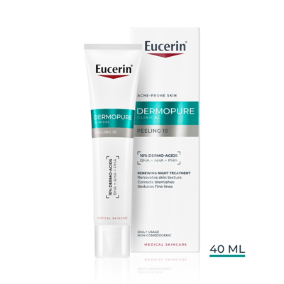 EUCERIN DERMOPURE CLINICAL, atnaujinanti šveičiamoji naktinė priemonė, 40ml paveikslėlis
