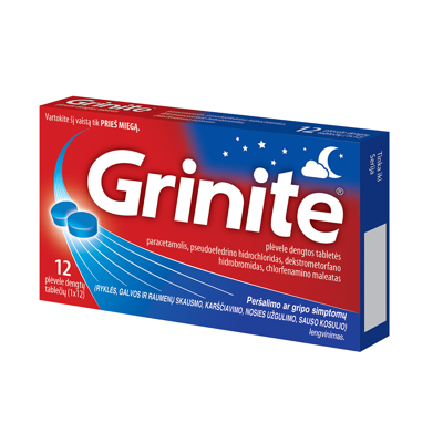 GRINITE, plėvele dengtos tabletės, N12 paveikslėlis
