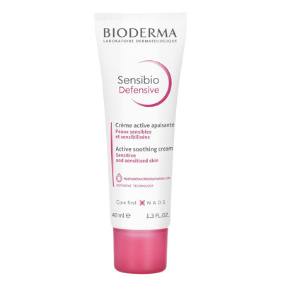 BIODERMA SENSIBIO DEFENSIVE, raminamasis jautrios, normalios ir mišrios odos kremas, 40 ml paveikslėlis