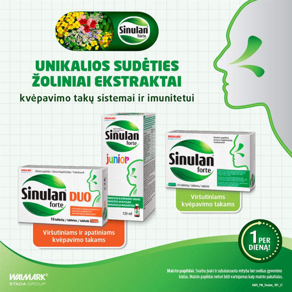 SINULAN FORTE, 15 tablečių paveikslėlis