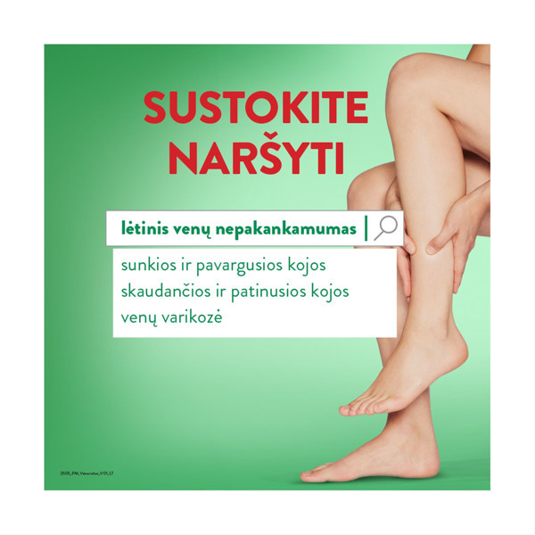 VENORUTON FORTE, 500 mg, tabletės, N30  paveikslėlis