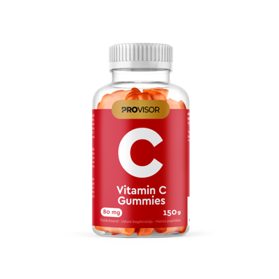 PROVISOR VITAMINAS C, apelsinų skonio, 60 guminukų paveikslėlis
