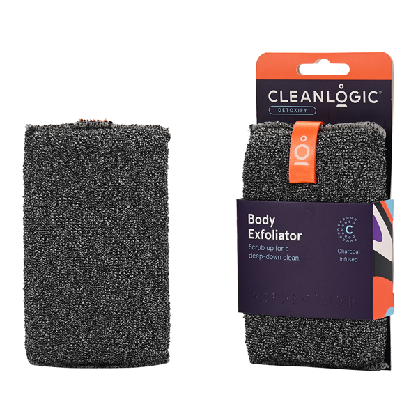 CLEANLOGIC DETOXIFY Exfoliator ŠVEIČIAMOJI kempinė kūnui
