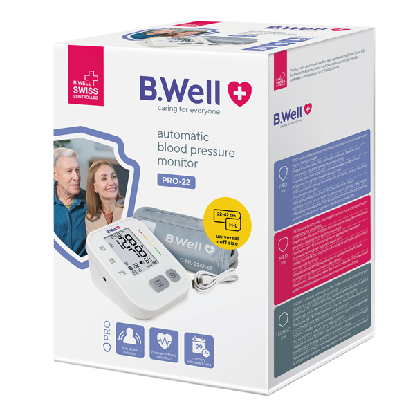 B.Well PRO-22 automatinis kraujospūdžio matuoklis