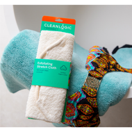 CLEANLOGIC SUSTAINABLE Exfoliating Stretch Cloth IŠTEMPIAMA kūno plaušinė