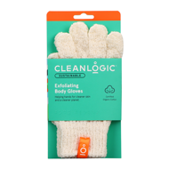 CLEANLOGIC SUSTAINABLE Exfoliating Body Gloves kūno PIRŠTINĖS - KEMPINĖ