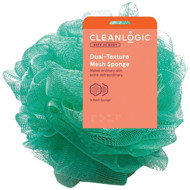 CLEANLOGIC Bath & Body Dual - Texture MESH SPONGE kūno kempinė