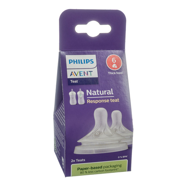 PHILIPS AVENT, silikoninis tirštam maistui (6) "Natural Response" SCY966/02 paveikslėlis