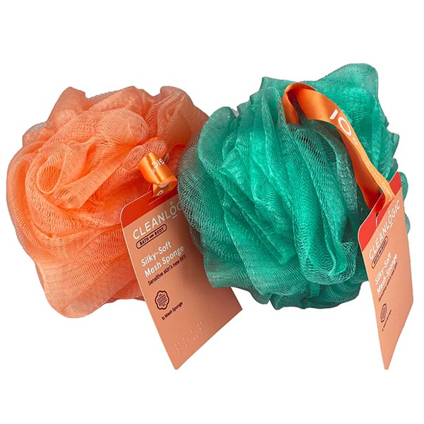 CLEANLOGIC Silky-Soft Mesh Sponge kūno kempinė