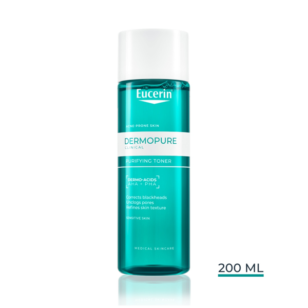 EUCERIN DERMOPURE CLINICAL, valomasis tonikas, 200 ml  paveikslėlis