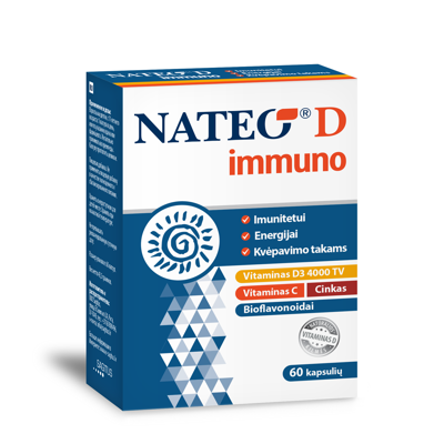 NATEO D IMMUNO 4000 TV, 60 kapsulių paveikslėlis
