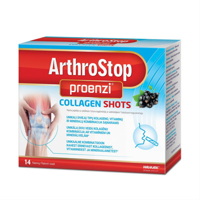 PROENZI ARTHROSTOP COLLAGEN SHOTS, 14 buteliukų paveikslėlis