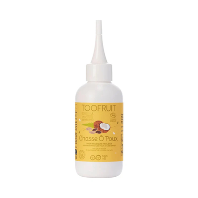TOOFRUIT Aliejinė kaukė plaukams nuo utėlių “Chasse Ô Poux”, nuo 3 metų, 125 ml.