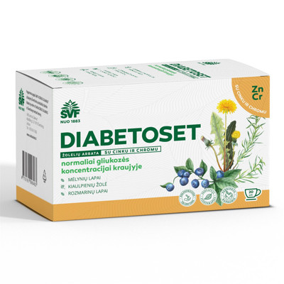 ACORUS DIABETOSET, 1,5 g, žolelių arbata, 20 vnt. paveikslėlis