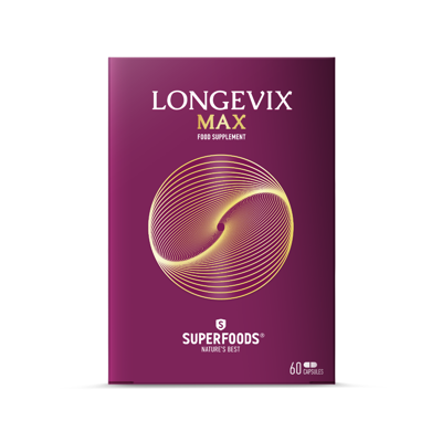 SUPERFOODS LONGEVIX MAX, 60 kapsulių paveikslėlis