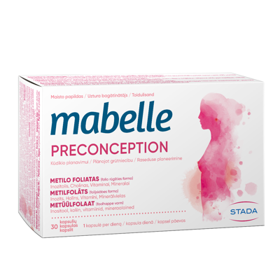 MABELLE PRECONCEPTION, 30 kapsulių paveikslėlis