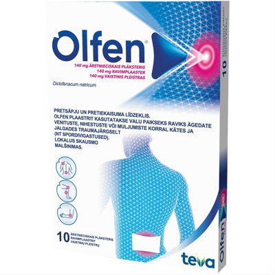 OLFEN, 140 mg, vaistinis pleistras, N10  paveikslėlis