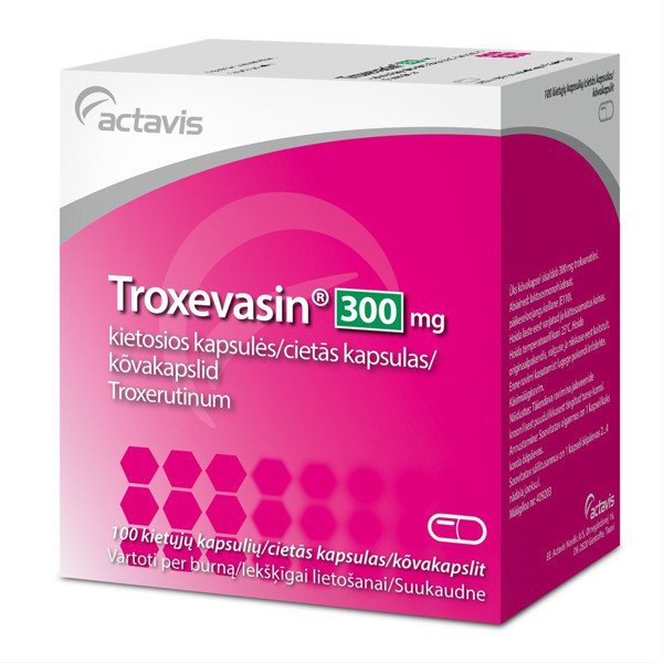 TROXEVASIN, 300 mg, kietosios kapsulės, N100 paveikslėlis