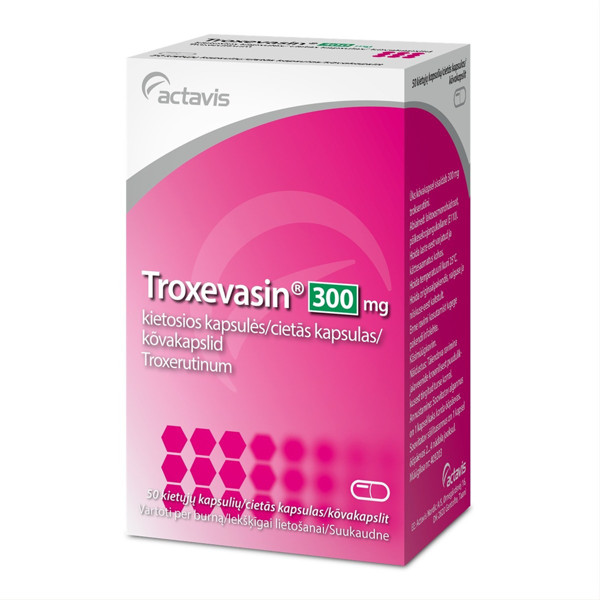 TROXEVASIN, 300 mg, kietosios kapsulės, N50 paveikslėlis