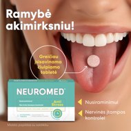 NEUROMED ANTI-STRESS, 20 čiulpiamų tablečių  paveikslėlis