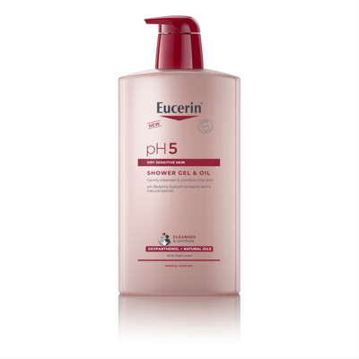 EUCERIN pH5, dušo gelis ir aliejus, 1000ml paveikslėlis