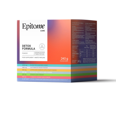 EPITOME CARE DETOX FORMULA, milteliai, 240g  paveikslėlis