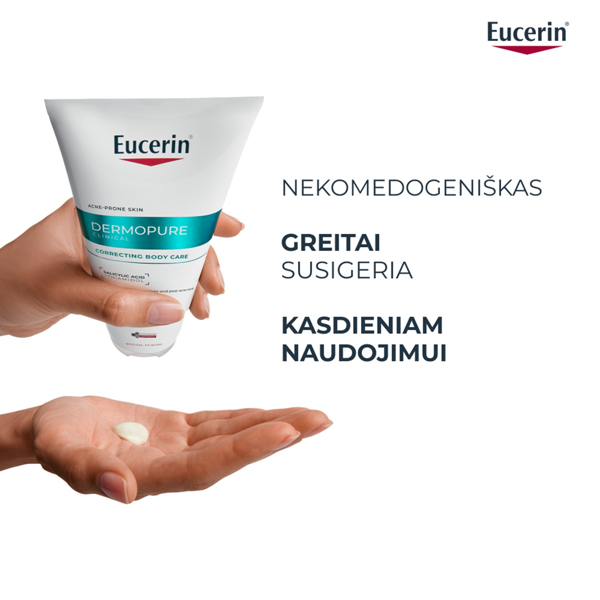 EUCERIN DERMOPURE,  trigubo poveikio kūno kremas, 200ml paveikslėlis
