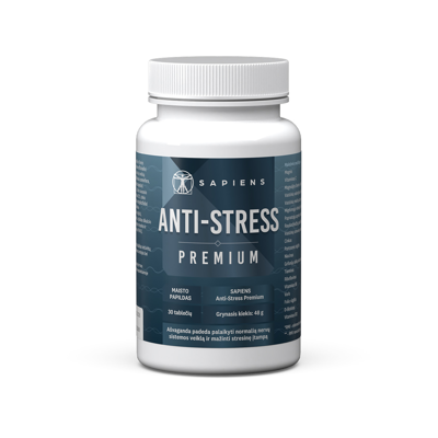 SAPIENS ANTI-STRESS PREMIUM, 30 tablečių  paveikslėlis