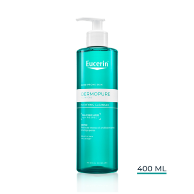 EUCERIN DERMOPURE, prausimosi gelis į aknę linkusiai odai, 400 ml   paveikslėlis