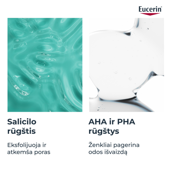 EUCERIN DERMOPURE, trejopo poveikio prausimosi gelis veidui ir kūnui, 150ml paveikslėlis