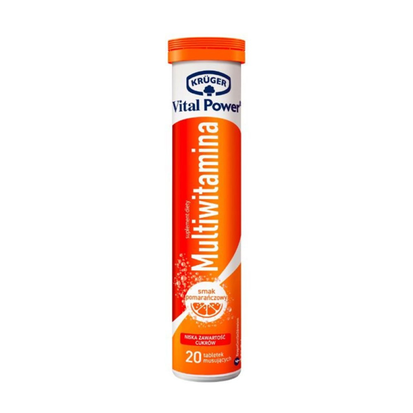 VITAL POWER MULTIVITAMINAI, 20 šnypščiųjų tablečių paveikslėlis