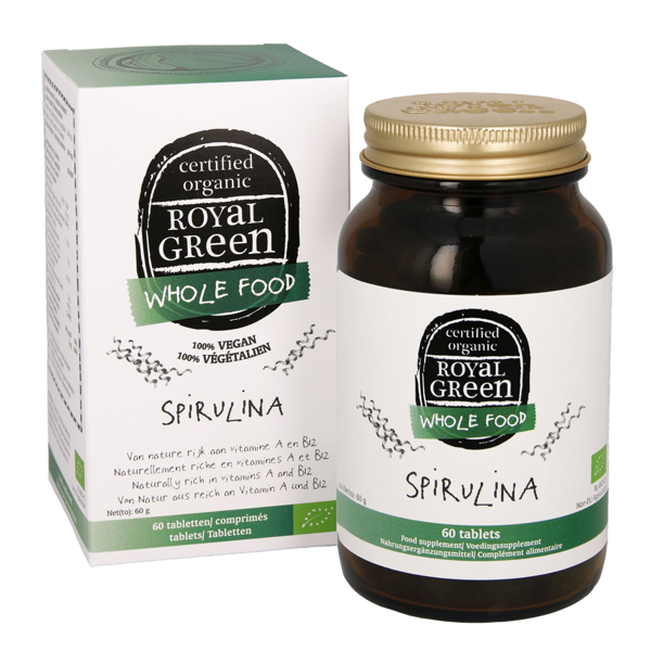 ROYAL GREEN BIO SPIRULINA, 1000 mg N60
