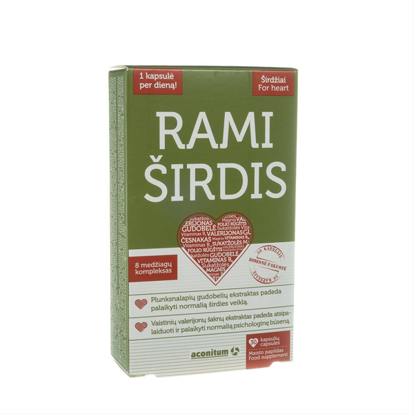 RAMI ŠIRDIS, 30 kapsulių paveikslėlis