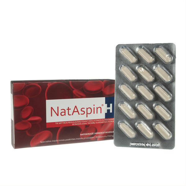 NATASPIN H, 30 kapsulių paveikslėlis